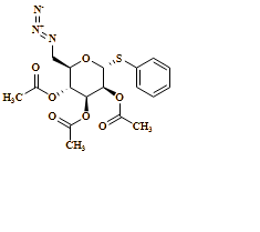 (2R,3R,4S,5S,6R)-2-(azidomethyl)-6-(phenylthio)tetrahydro-2H-pyran-3,4,5-triyl triacetate