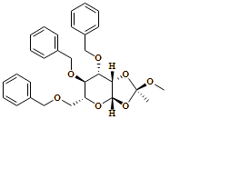 ?-D-Mannopyranose, 1,2-O-[(1R)-1-methoxyethylidene]-3,4,6-tris-O-(phenylmethyl)-