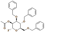 ?-D-Mannopyranosyl fluoride, 3,4,6-tris-O-(phenylmethyl)-, 2-acetate