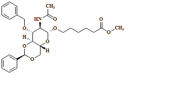 methyl 6-(((2R,4aR,6R,7R,8R,8aS)-7-acetamido-8-(benzyloxy)-2-phenylhexahydropyrano[3,2-d][1,3]dioxin-6-yl)oxy)hexanoate