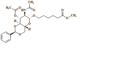 methyl 6-(((2R,4aR,6R,7R,8R,8aS)-7-acetamido-8-acetoxy-2-phenylhexahydropyrano[3,2-d][1,3]dioxin-6-yl)oxy)hexanoate