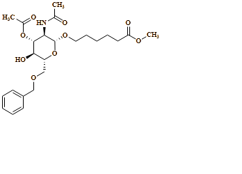 methyl 6-(((2R,3R,4R,5S,6R)-3-acetamido-4-acetoxy-6-((benzyloxy)methyl)-5-hydroxytetrahydro-2H-pyran-2-yl)oxy)hexanoate