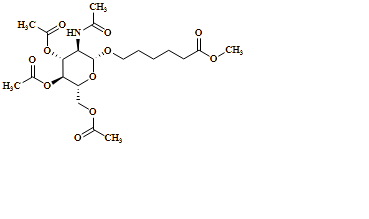 Hexanoic acid, 6-[[3,4,6-tri-O-acetyl-2-(acetylamino)-2-deoxy-?-D-glucopyranosyl]oxy]-, methyl ester