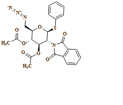 ?-D-Glucopyranoside, phenyl 6-azido-2,6-dideoxy-2-(1,3-dihydro-1,3-dioxo-2H-isoindol-2-yl)-1-thio-, 3,4-diacetate