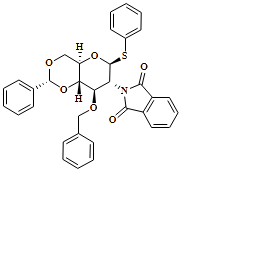 ?-D-Glucopyranoside, phenyl 2-deoxy-2-(1,3-dihydro-1,3-dioxo-2H-isoindol-2-yl)-3-O-(phenylmethyl)-4,6-O-[(R)-phenylmethylene]-1-thio-