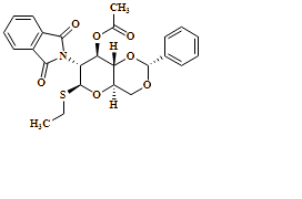 ?-D-Glucopyranoside, ethyl 2-deoxy-2-(1,3-dihydro-1,3-dioxo-2H-isoindol-2-yl)-4,6-O-[(R)-phenylmethylene]-1-thio-, 3-acetate