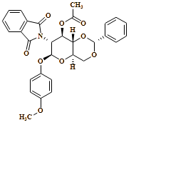 ?-D-Glucopyranoside, 4-methoxyphenyl 2-deoxy-2-(1,3-dihydro-1,3-dioxo-2H-isoindol-2-yl)-4,6-O-[(R)-phenylmethylene]-, 3-acetate