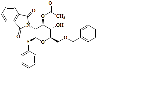 ?-D-Glucopyranoside, phenyl 2-deoxy-2-(1,3-dihydro-1,3-dioxo-2H-isoindol-2-yl)-6-O-(phenylmethyl)-1-thio-, 3-acetate