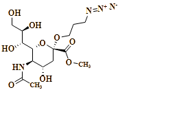 ?-Neuraminic acid, N-acetyl-2-O-(3-azidopropyl)-, methyl ester