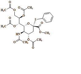 ?-Neuraminic acid, N-acetyl-2-S-phenyl-2-thio-, methyl ester, 4,7,8,9-tetraacetate