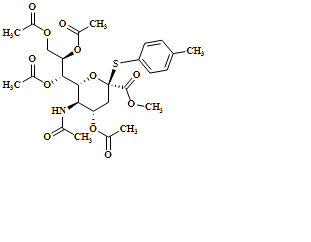?-Neuraminic acid, N-acetyl-2-S-(4-methylphenyl)-2-thio-, methyl ester, 4,7,8,9-tetraacetate