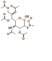 D-erythro-?-L-manno-2-Nonulopyranosonic acid, 5-(acetylamino)-3,5-dideoxy-3-fluoro-, methyl ester, 4,7,8,9-tetraacetate
