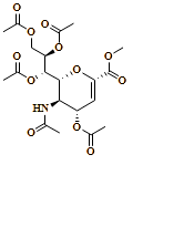 (1S,2R)-1-((2R,3R,4S)-3-Acetamido-4-acetoxy-6-(methoxycarbonyl)-3,4-dihydro-2H-pyran-2-yl)propane-1,2,3-triyl triacetate