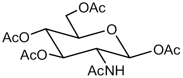 1,3,4,6-tetra-O-acetyl-b-D-GlcNAc 
 (2-Acetamido-2-deoxy-1,3,4,6-tetra-O-acetyl-b-D-glucopyranose)